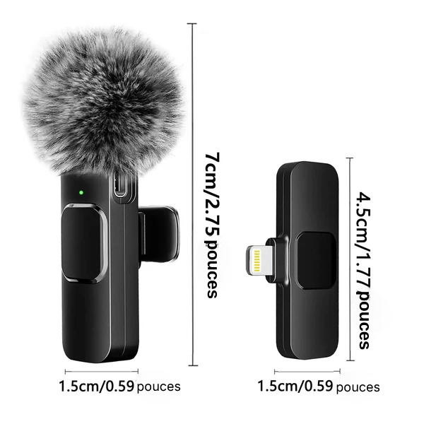 Microphone sans fil pour iPhone et Android pour vos interview ou micro-trottoir